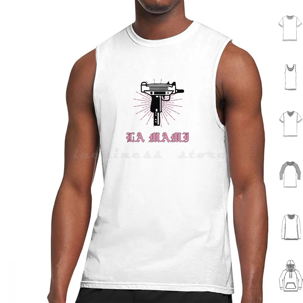 Uzi La Mami Mami Trap Queen Pink Artwork Street Life Tank Tops Print Cotton Uzi Mommy Pink Blackwork Street Life
Uzi La Mami Mami Trap Queen Pink Artwork Street Life Tank Tops Print Cotton Uzi Mommy Pink Blackwork Street Life