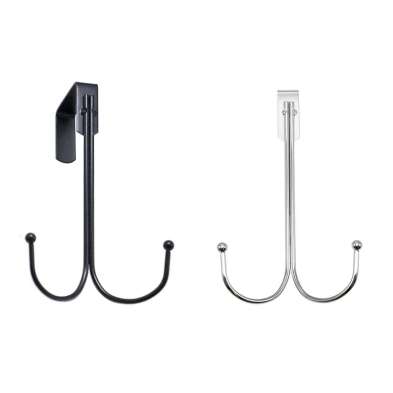 R2LD Sturdy Metal Double Hook Hanger Decorative Door Hangers Hooks for Hanging Wreath Coats Hats Robes Towels Black Silver
R2LD Sturdy Metal Double Hook Hanger Decorative Door Hangers Hooks for Hanging Wreath Coats Hats Robes Towels Black Silver