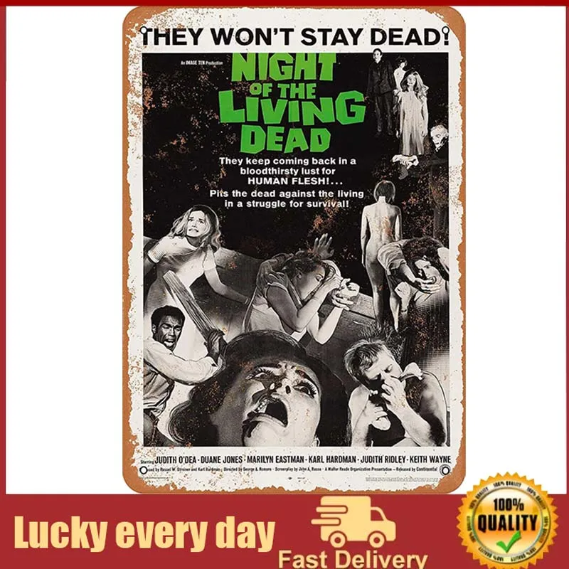 Yousigns 1968 Night of The Living Dead Movie Metal Tin Sign Retro Vintage Decor metal plate wall decor home sweet home sign
Yousigns 1968 Night of The Living Dead Movie Metal Tin Sign Retro Vintage Decor metal plate wall decor home sweet home sign