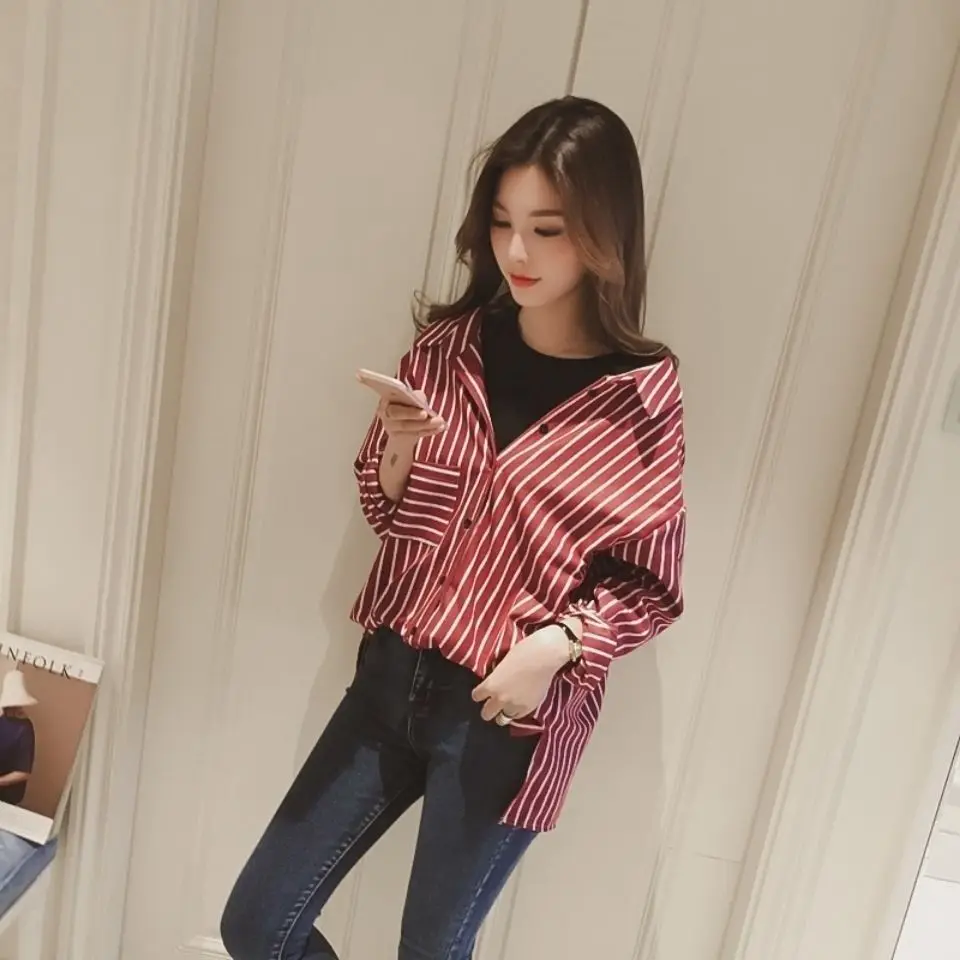 Top for Woman Striped Clothing Long Sleeve Women's Shirts and Blouses Spring Elegant Youth Y2k Vintage New 2023 Fine Youthful M
Top for Woman Striped Clothing Long Sleeve Women's Shirts and Blouses Spring Elegant Youth Y2k Vintage New 2023 Fine Youthful M