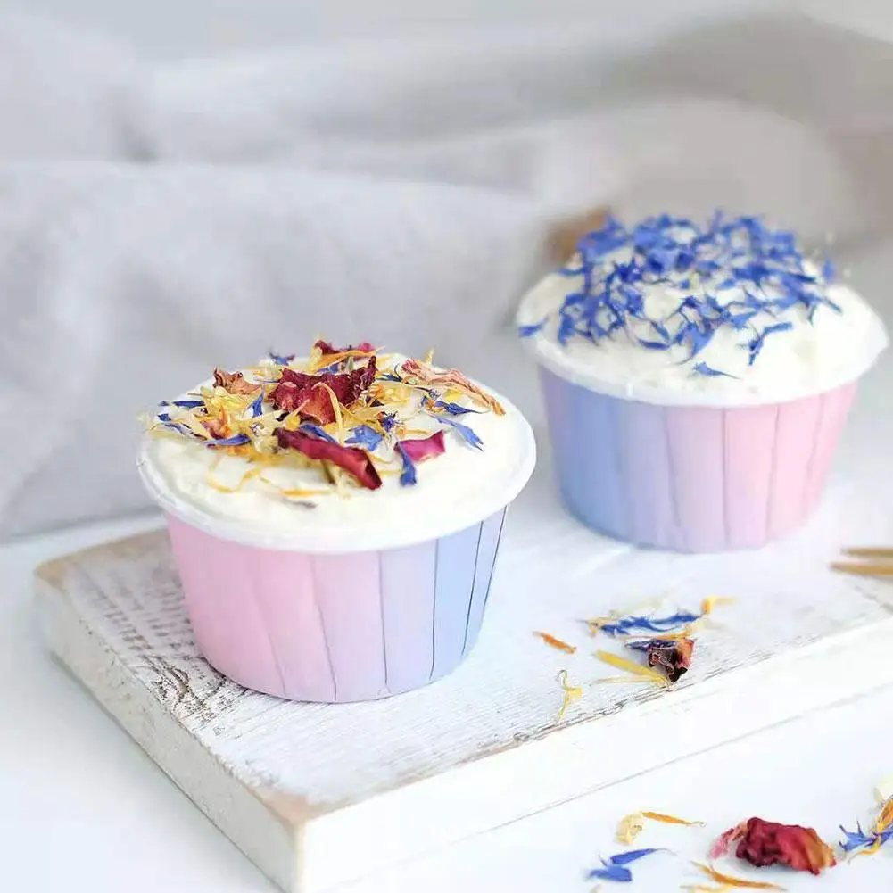 50pcs Gradient Cake Cups Mold Round Shaped Muffin Cupcake Liner Baking Molds DIY Kitchen Home Party Baking Dessert Supplies 
50pcs Gradient Cake Cups Mold Round Shaped Muffin Cupcake Liner Baking Molds DIY Kitchen Home Party Baking Dessert Supplies