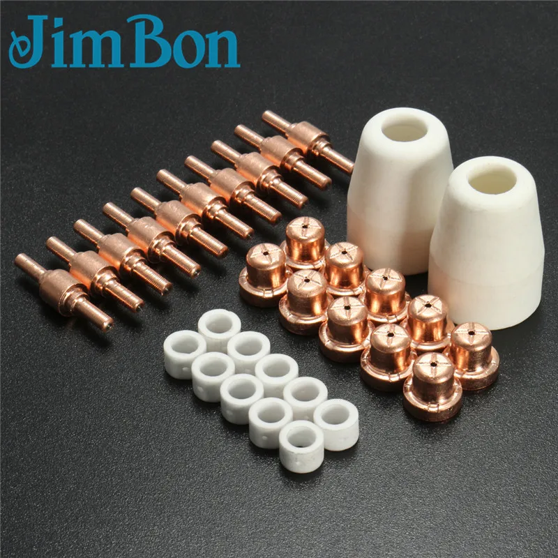 32pcs PT 31 LG-40 40A Standard Size Plasma Cutting Torch Cutter Consumables Extended TIP Nozzles Electrode
32pcs PT 31 LG-40 40A Standard Size Plasma Cutting Torch Cutter Consumables Extended TIP Nozzles Electrode