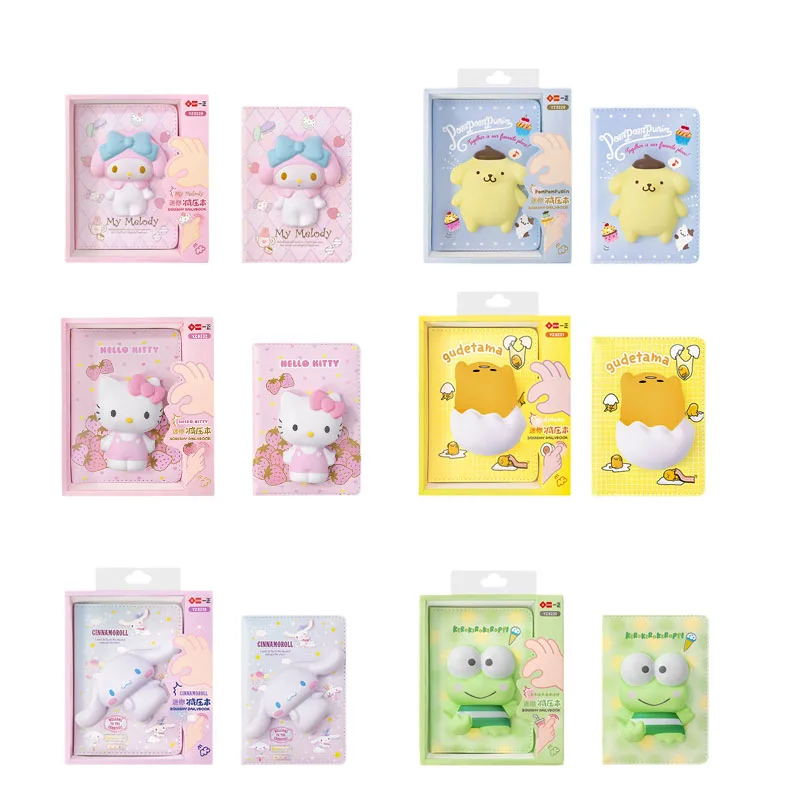 Sanriode Anime Handbook Kawaii Kuromi Cinnamoroll Melody Cute Creative Color Pages Relieve Pressure Notebook Gifts for Children
Sanriode Anime Handbook Kawaii Kuromi Cinnamoroll Melody Cute Creative Color Pages Relieve Pressure Notebook Gifts for Children