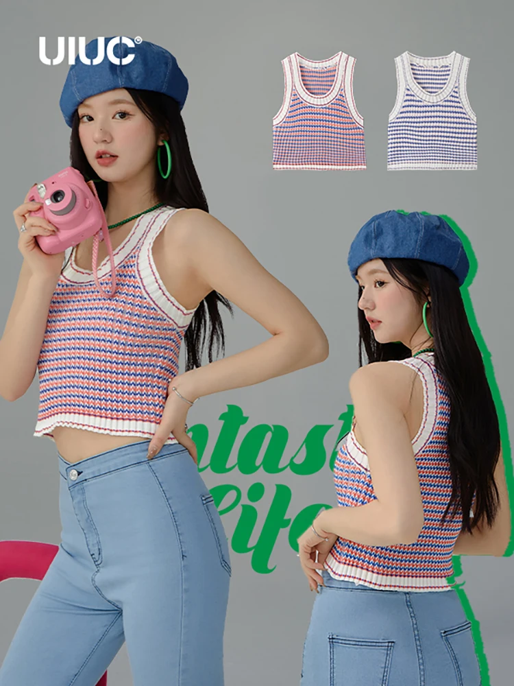 UIUC милые Стильные трикотажные майки с глубоким вырезом 3382GS22 
UIUC милые Стильные трикотажные майки с глубоким вырезом 3382GS22