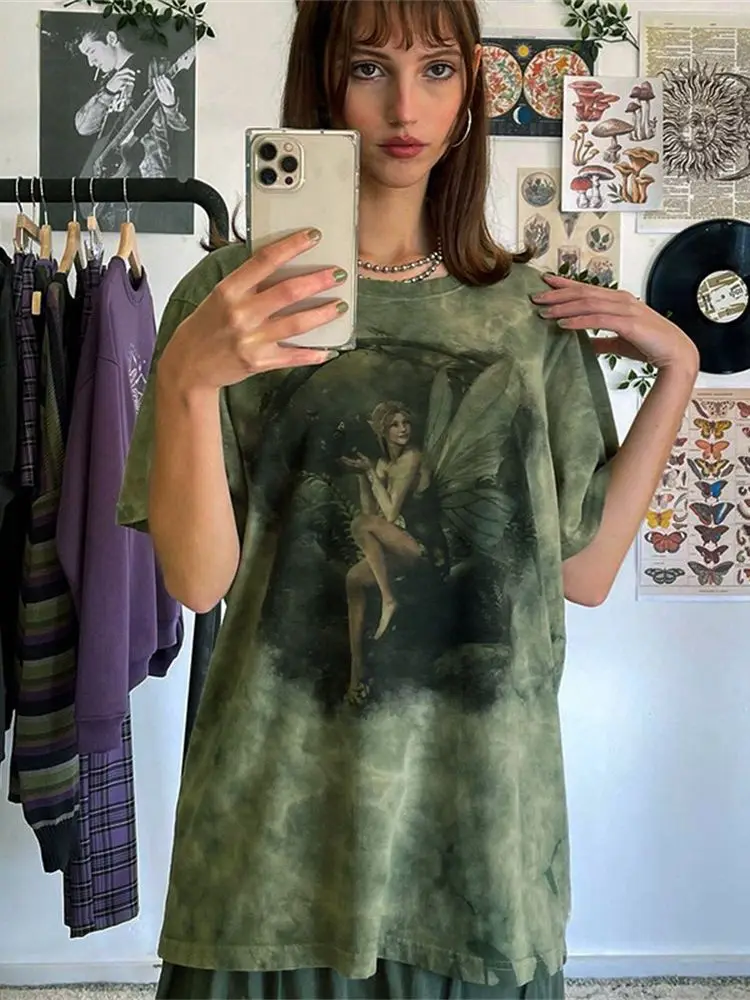 Round Neck Pullover Short Sleeve Print Loose Casual Women's Top T-Shirt 2022 Summer Vintage Fashion Streetwear Women
Round Neck Pullover Short Sleeve Print Loose Casual Women's Top T-Shirt 2022 Summer Vintage Fashion Streetwear Women