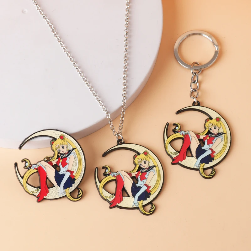 Sailor Moon Necklace Keychain Pendant Anime Character Moon Hare Girl Backpack Accessories Cosplay Gift
Sailor Moon Necklace Keychain Pendant Anime Character Moon Hare Girl Backpack Accessories Cosplay Gift