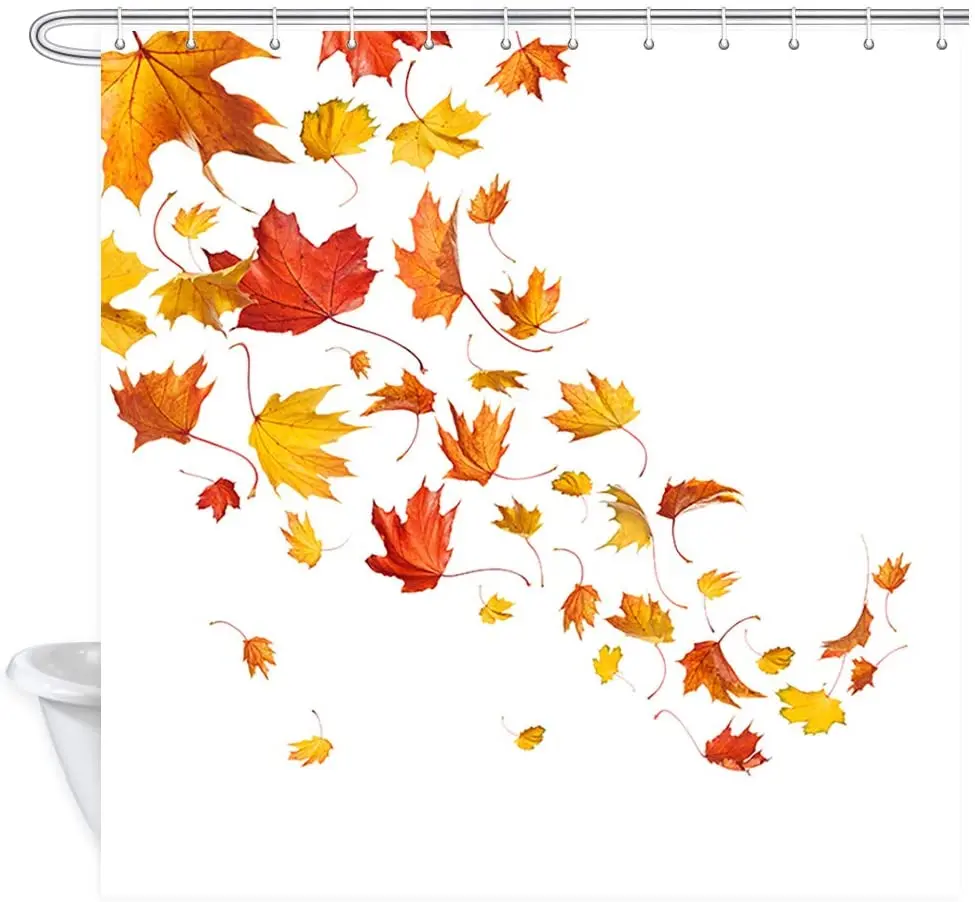 Autumn Fall Shower Curtain Leaf Maple Autumn Yellow Falling Leaves Polyester Fabric Bathroom Bath Curtains with Hooks
Autumn Fall Shower Curtain Leaf Maple Autumn Yellow Falling Leaves Polyester Fabric Bathroom Bath Curtains with Hooks