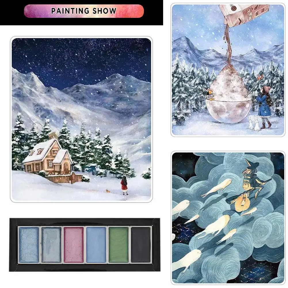 6 Clors Hobbyists, полусухие портативные фотообои для детей, блестящие, мерцающие, для студентов
6 Clors Hobbyists, полусухие портативные фотообои для детей, блестящие, мерцающие, для студентов