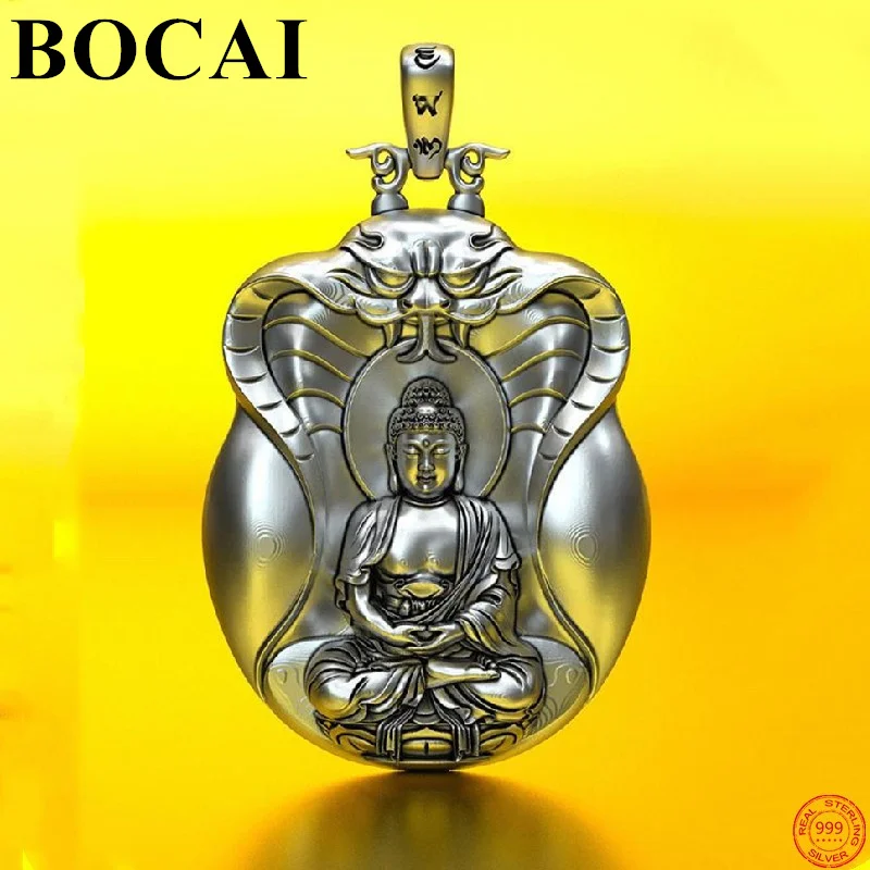 Модный кулон BOCAI из серебра 100% пробы, 2021 пробы, популярный Будда-хранитель жизни, чистый серебристый покровитель, амулет для мужчин и женщин
Модный кулон BOCAI из серебра 100% пробы, 2021 пробы, популярный Будда-хранитель жизни, чистый серебристый покровитель, амулет для мужчин и женщин