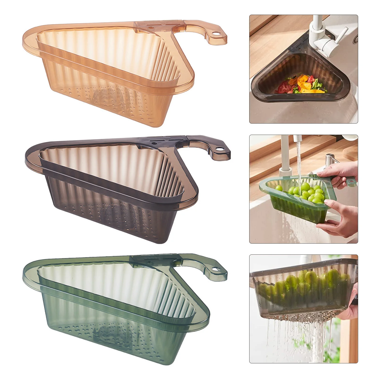 Kitchen Sink Strainer Baskets Plastic Triangle Drain Basket Faucet Sink Rack Filter Fruit Vegetable Drainer Soap Sponge Rack
Kitchen Sink Strainer Baskets Plastic Triangle Drain Basket Faucet Sink Rack Filter Fruit Vegetable Drainer Soap Sponge Rack