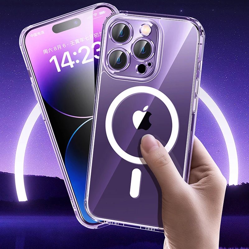 Original Magnetic Wireless Charging Case For iPhone 14 13 12 11 Pro Max Mini XS XR 7 8 Plus For Magsafe Shockproof Acrylic Cover
Original Magnetic Wireless Charging Case For iPhone 14 13 12 11 Pro Max Mini XS XR 7 8 Plus For Magsafe Shockproof Acrylic Cover