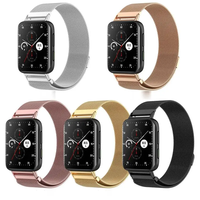 Milan Strap For Oppo Watch Band 1 41mm 46mm Stainless Steel Metal Bracelet Correa for Oppo 2 42mm 46mm Smart Watch WristBand
Milan Strap For Oppo Watch Band 1 41mm 46mm Stainless Steel Metal Bracelet Correa for Oppo 2 42mm 46mm Smart Watch WristBand