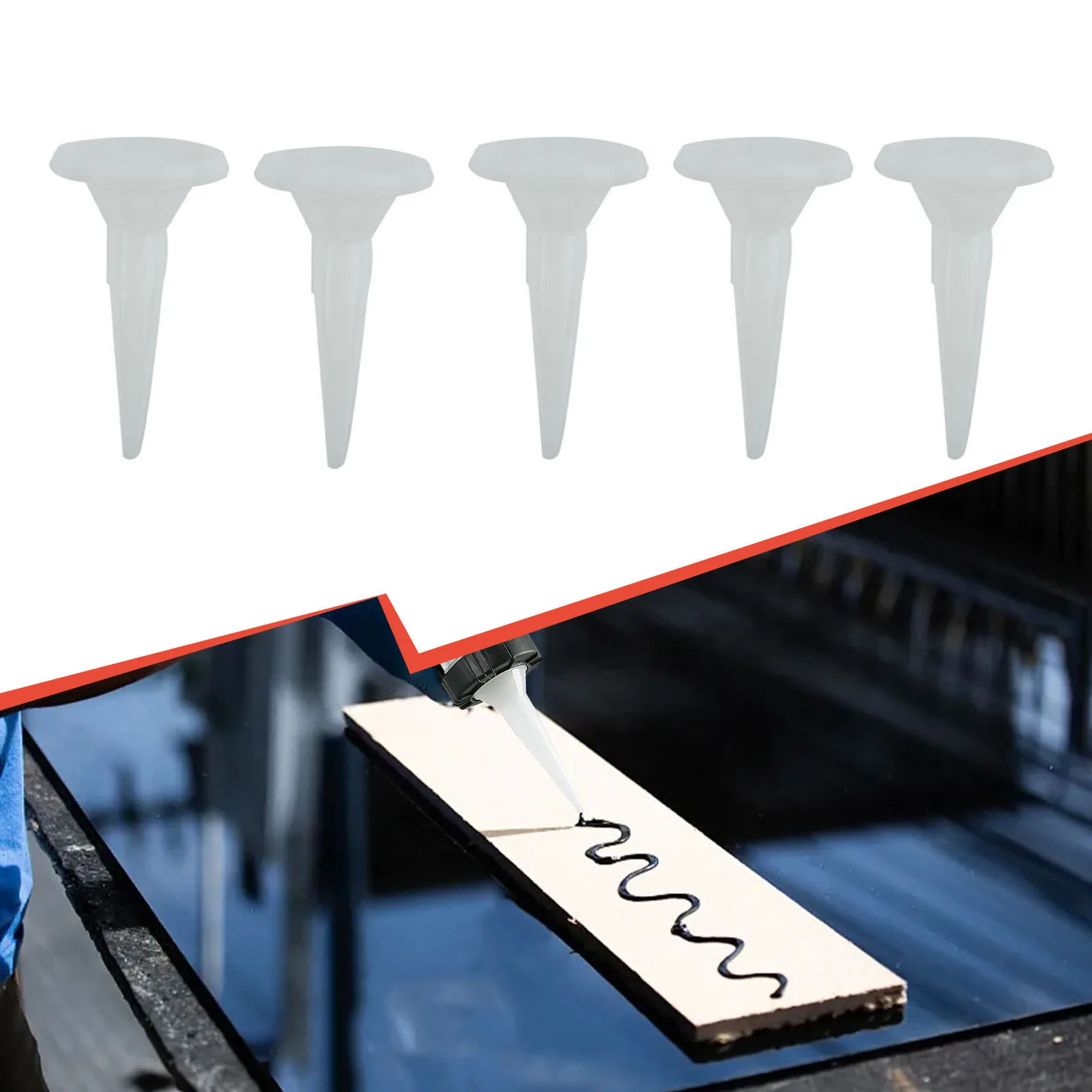 5pcs Glue Mouth Plastic Universal Caulking Nozzle Structural Glue Nozzle Home Improvement Construction Power Tools Accessories
5pcs Glue Mouth Plastic Universal Caulking Nozzle Structural Glue Nozzle Home Improvement Construction Power Tools Accessories