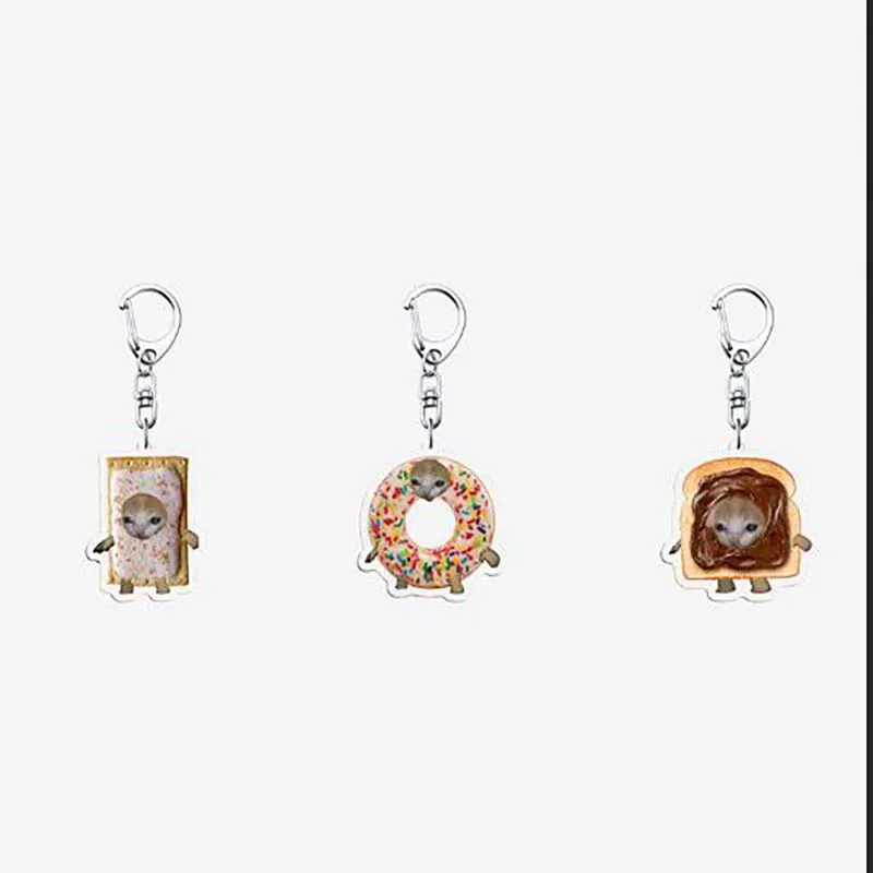 Lovely Funny Banana Cat Expression Keychain Happy Cat Transparent Acrylic Key Chains Cute Key Ring Bag Pendant Fashion
Lovely Funny Banana Cat Expression Keychain Happy Cat Transparent Acrylic Key Chains Cute Key Ring Bag Pendant Fashion