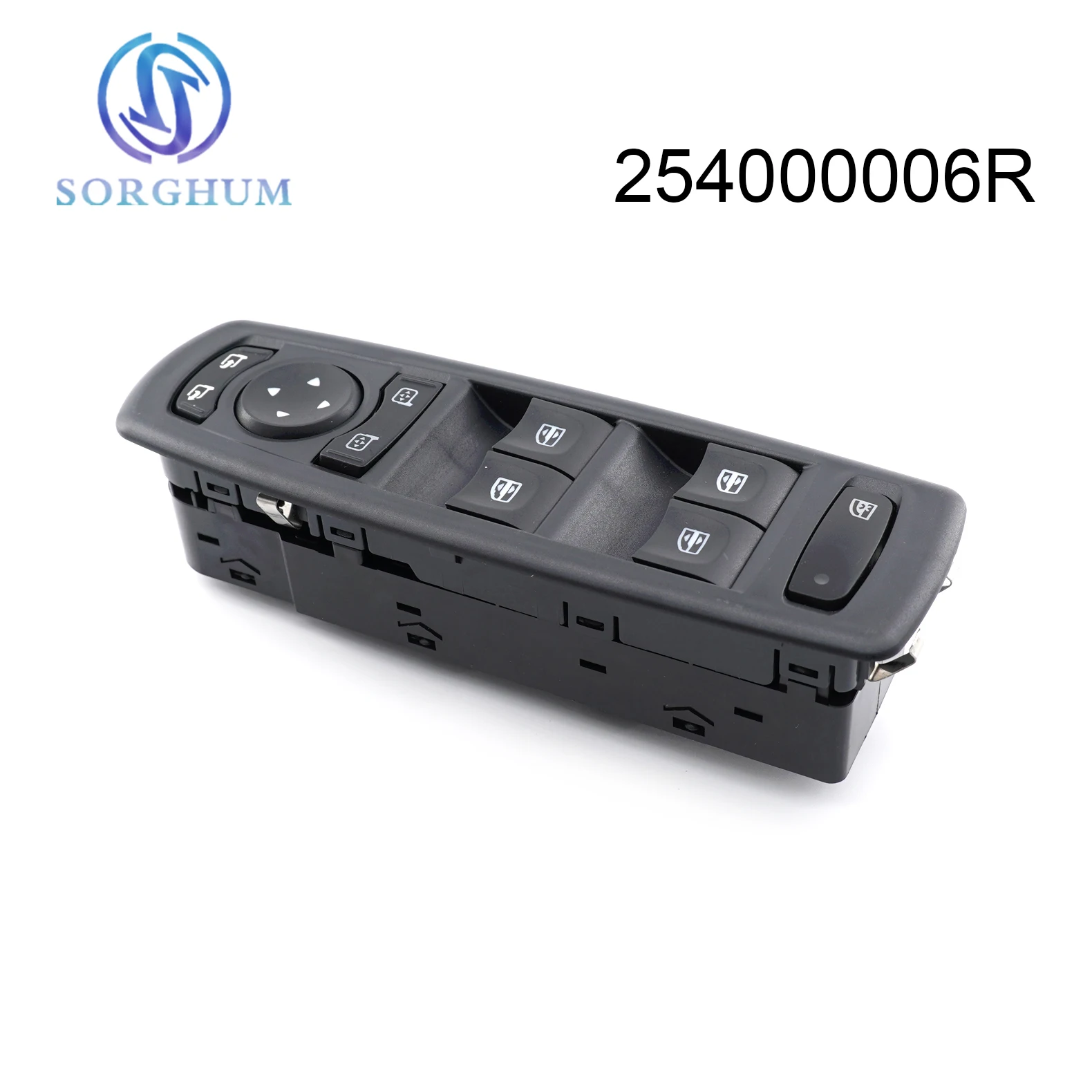 Sorghum 254000006R Electric Power Master Window Control Switch Black Panel For Renault Megane III for Laguna III 2008-2016
Sorghum 254000006R Electric Power Master Window Control Switch Black Panel For Renault Megane III for Laguna III 2008-2016