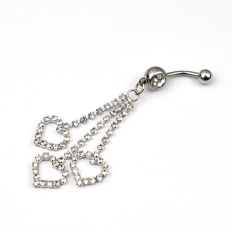 New Fashion Full Rhinestone Hollow Heart Tassels Belly Rings for Women Body Piecing Jewelry
New Fashion Full Rhinestone Hollow Heart Tassels Belly Rings for Women Body Piecing Jewelry