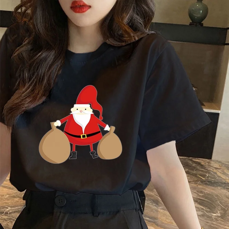 Korean tees Round neck cartoon christmas pattern Printed t-shirt tshirt for men women DW164
Korean tees Round neck cartoon christmas pattern Printed t-shirt tshirt for men women DW164