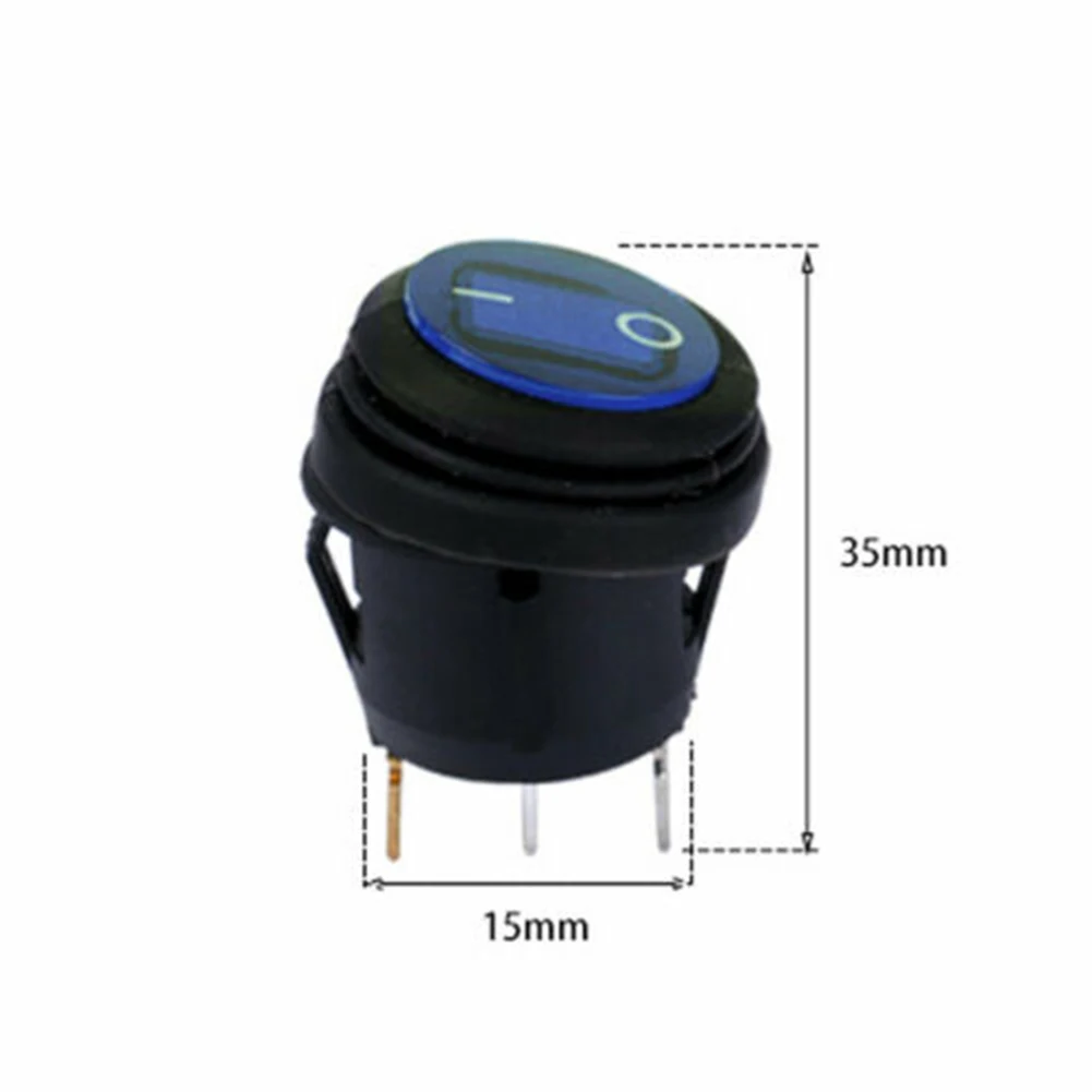 5pcs Round Switch Blue Light LED 12V Car Boat Truck Round Rocker Toggle ON/OFF 23 Pins 15 X 35mm Fit 3/4"(19mm) Hole Parts
5pcs Round Switch Blue Light LED 12V Car Boat Truck Round Rocker Toggle ON/OFF 23 Pins 15 X 35mm Fit 3/4"(19mm) Hole Parts