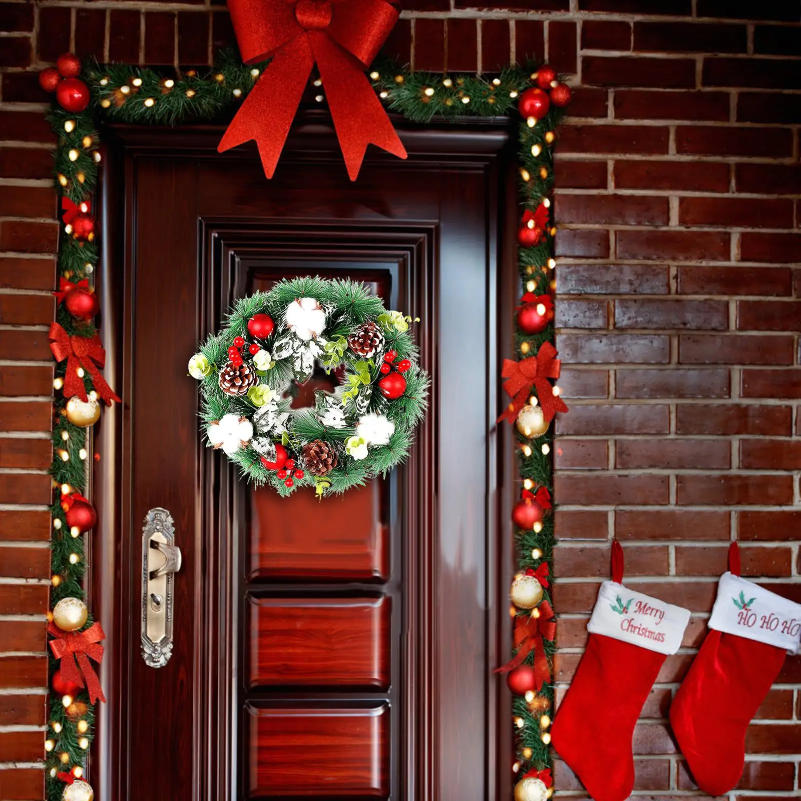 30cm Winter Wreath Hanging Wreath Garland Door Sign Door Wreath for Farmhouse Fireplace Wall Indoor Decor
30cm Winter Wreath Hanging Wreath Garland Door Sign Door Wreath for Farmhouse Fireplace Wall Indoor Decor