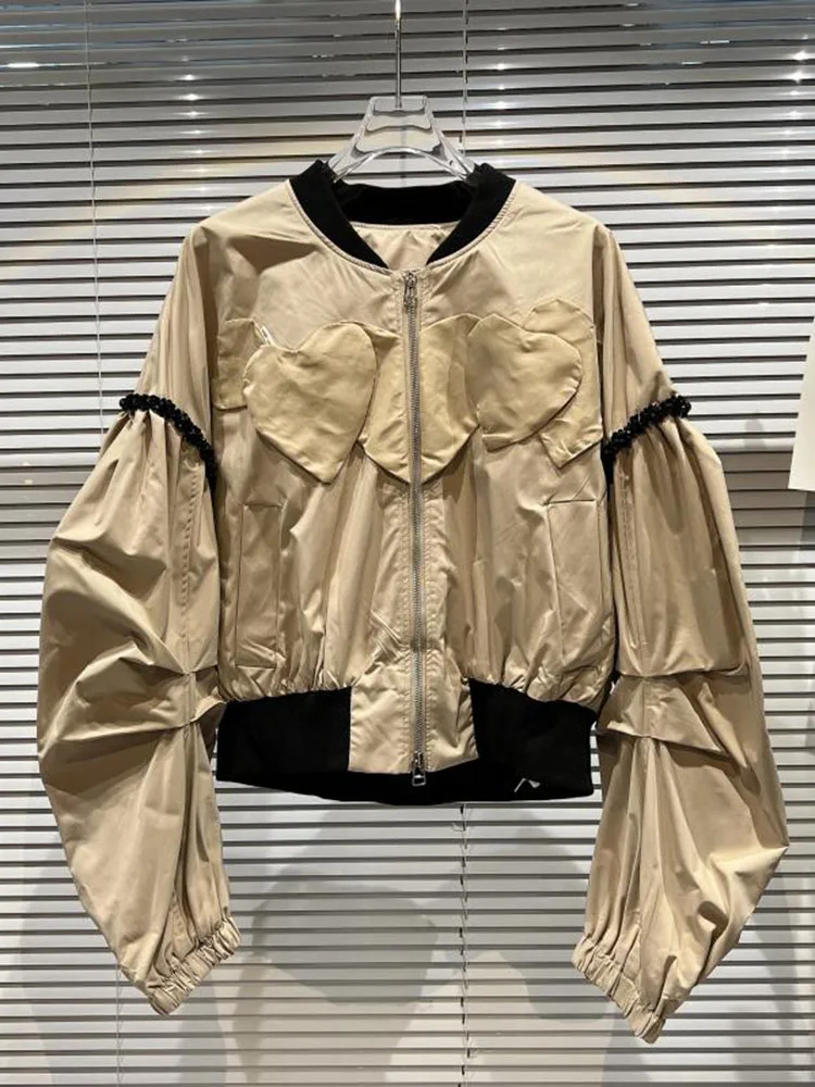 HIGH STREET Newest Fashion 2022 F/W Designer Jacket Women's Nail Bead Love Patch Splicing Bomber Jacket
HIGH STREET Newest Fashion 2022 F/W Designer Jacket Women's Nail Bead Love Patch Splicing Bomber Jacket