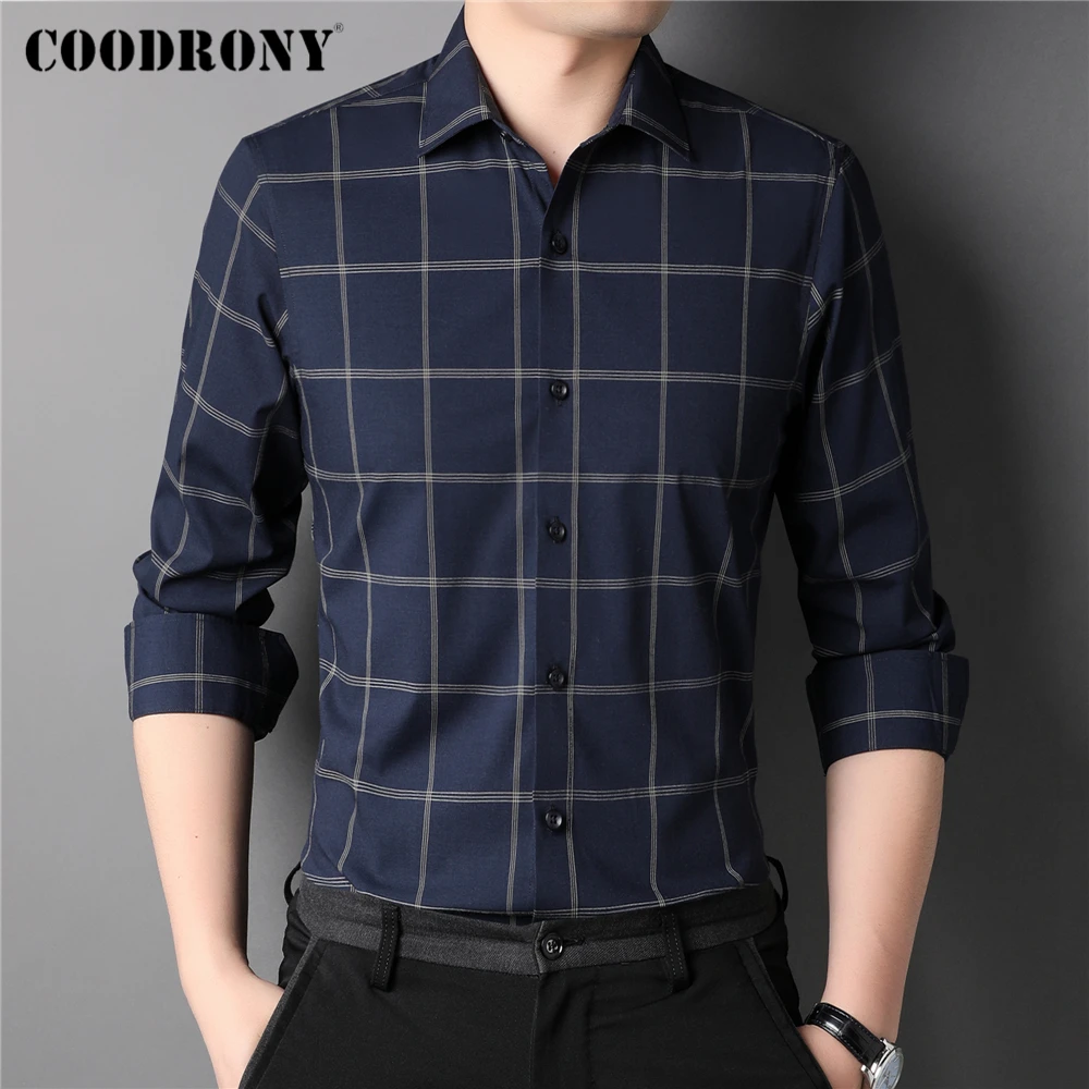 COODRONY Brand High Quality Plaid Shirt Men Clothing Spring Autumn New Arrival Classic Business Casual Long Sleeve Shirt Z6052
COODRONY Brand High Quality Plaid Shirt Men Clothing Spring Autumn New Arrival Classic Business Casual Long Sleeve Shirt Z6052