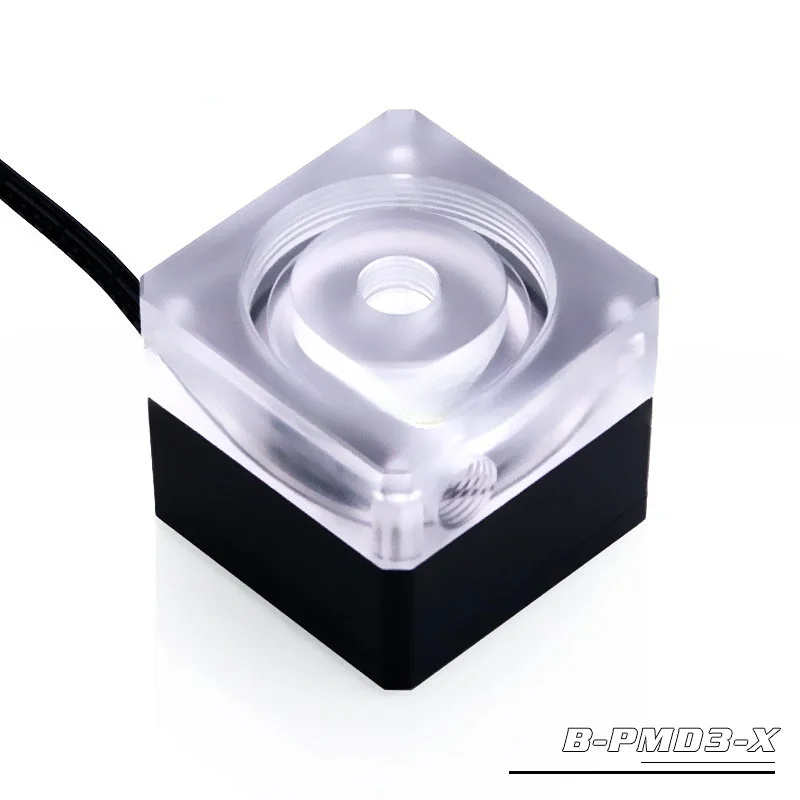 B-PMD3-X насос для водяного охлаждения DDC, бесшумное автоматическое регулирование скорости, 12 В, подъем 6 м, расход 700 л/ч
B-PMD3-X насос для водяного охлаждения DDC, бесшумное автоматическое регулирование скорости, 12 В, подъем 6 м, расход 700 л/ч