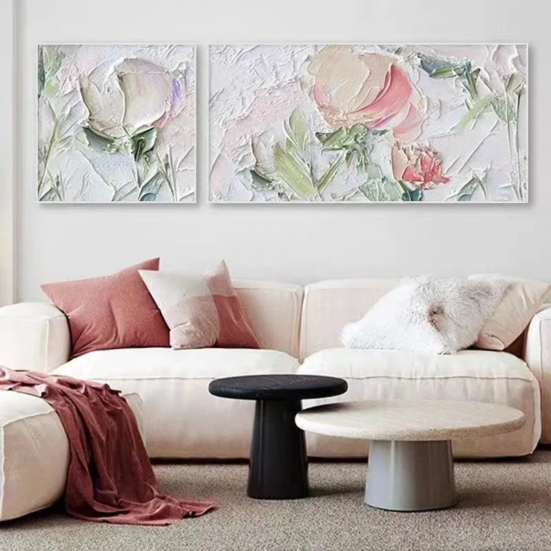 100% HandMade Modern Abstract Oil Painting With Thick Paint White Knife Flower On Canvas Frameless Home Decor
100% HandMade Modern Abstract Oil Painting With Thick Paint White Knife Flower On Canvas Frameless Home Decor