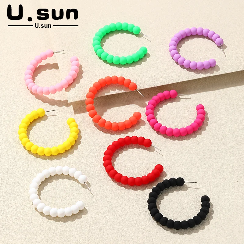 Trendy Big Acrylic C Shape Drop Earrings for Girls Geometric Simple Resin Colorful Dangle Earring for Women Summer Ear Jewelry
Trendy Big Acrylic C Shape Drop Earrings for Girls Geometric Simple Resin Colorful Dangle Earring for Women Summer Ear Jewelry