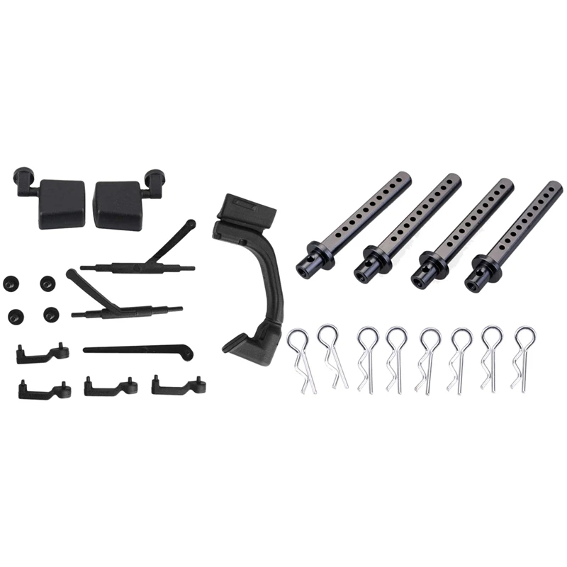 1 Set RC Car Door Handle Kit RC Door Handle Wiper Mirror Set & 4PCS RC Car Shell Column Mounts Shell Post Holder
1 Set RC Car Door Handle Kit RC Door Handle Wiper Mirror Set & 4PCS RC Car Shell Column Mounts Shell Post Holder