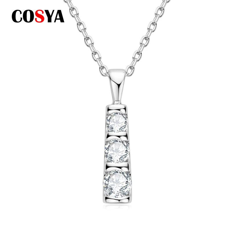COSYA 925 пробы серебро 0,6 карат D цвет VVS1 муассанит бриллиантовый кулон ожерелье для женщин сверкающие свадебные украшения ювелирные изделия
COSYA 925 пробы серебро 0,6 карат D цвет VVS1 муассанит бриллиантовый кулон ожерелье для женщин сверкающие свадебные украшения ювелирные изделия