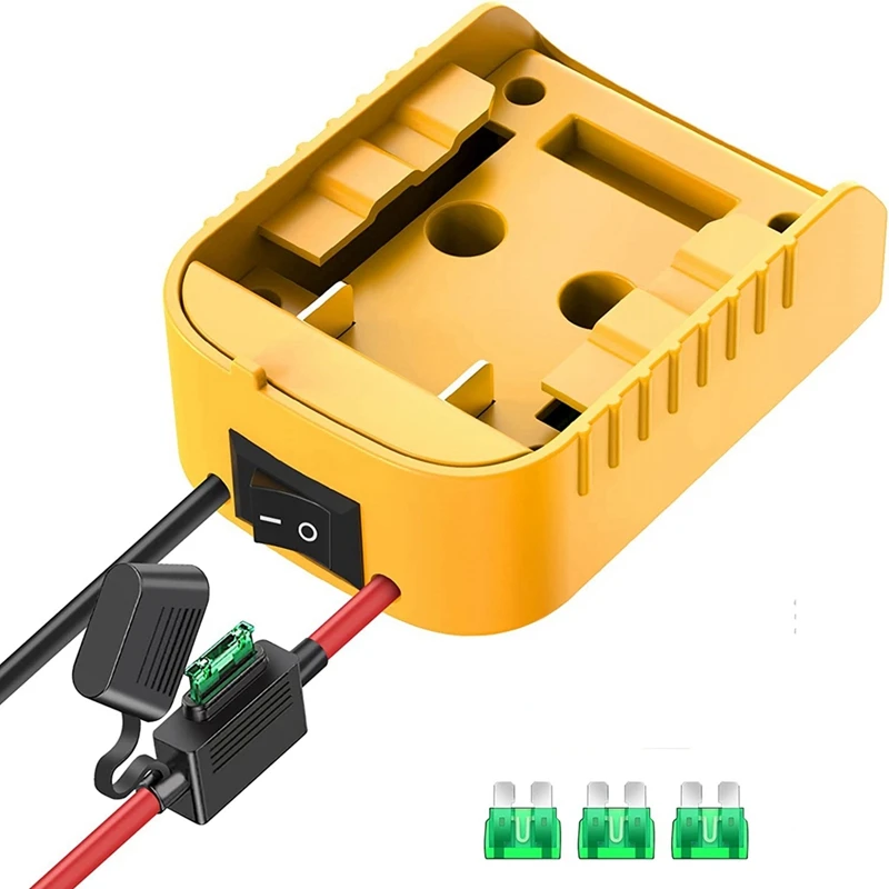 Адаптер для аккумулятора с предохранителем и переключателем для Dewalt 20 в/18 в DCB200 DCB203 DCB205 DCB206, соединитель питания для литий-ионных аккумулято... 
Адаптер для аккумулятора с предохранителем и переключателем для Dewalt 20 в/18 в DCB200 DCB203 DCB205 DCB206, соединитель питания для литий-ионных аккумулято...