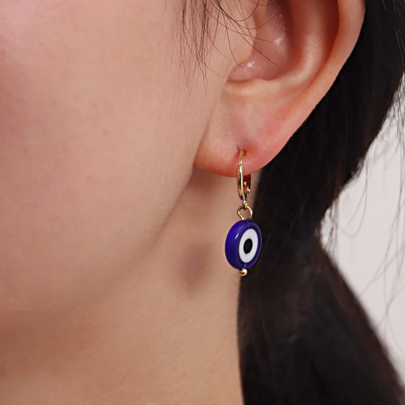 evil eye Earring Women simple Earrings Ladies High Quality Simple Fashion Charms Gold color Earings Party Zinc Alloy Brincos
evil eye Earring Women simple Earrings Ladies High Quality Simple Fashion Charms Gold color Earings Party Zinc Alloy Brincos
