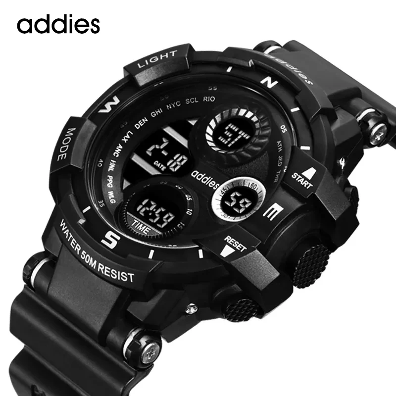 Men's Sports Watch Outdoor Wilderness Exploration Watch LED Alarm Backlight Big Dial 50M Waterproof Cool Watch reloj hombre
Men's Sports Watch Outdoor Wilderness Exploration Watch LED Alarm Backlight Big Dial 50M Waterproof Cool Watch reloj hombre