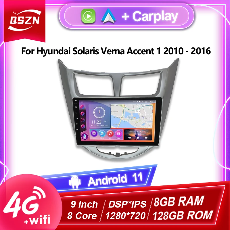 DSP Android 11 автомобильный радиоприемник, стерео для Hyundai Solaris Verna Accent 2010-2016 видео GPS IPS мультимедийный плеер Carplay Auto 8 + 128G
DSP Android 11 автомобильный радиоприемник, стерео для Hyundai Solaris Verna Accent 2010-2016 видео GPS IPS мультимедийный плеер Carplay Auto 8 + 128G