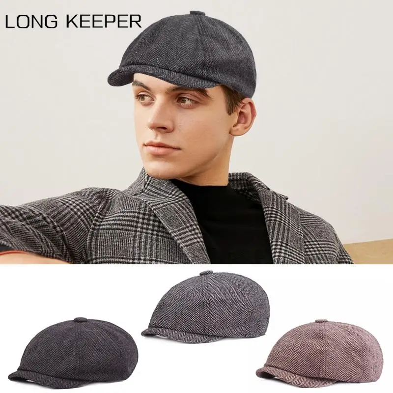 Men Tweed Newsboy Hat Beret Peaky Blinders Gatsby Herringbone Hats Street Caps Peaked Octagonal with Brim Caps Spring Beret 2022
Men Tweed Newsboy Hat Beret Peaky Blinders Gatsby Herringbone Hats Street Caps Peaked Octagonal with Brim Caps Spring Beret 2022