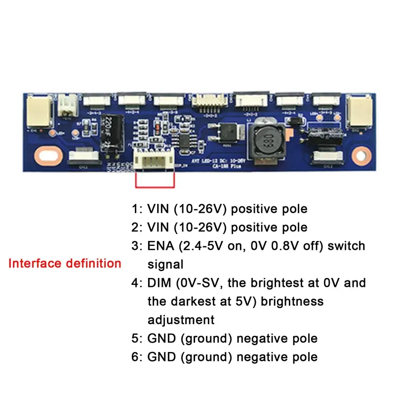 CA-188 Inverter Backlight LED Constant Current Board Driver Board 12 Connecters
CA-188 Inverter Backlight LED Constant Current Board Driver Board 12 Connecters