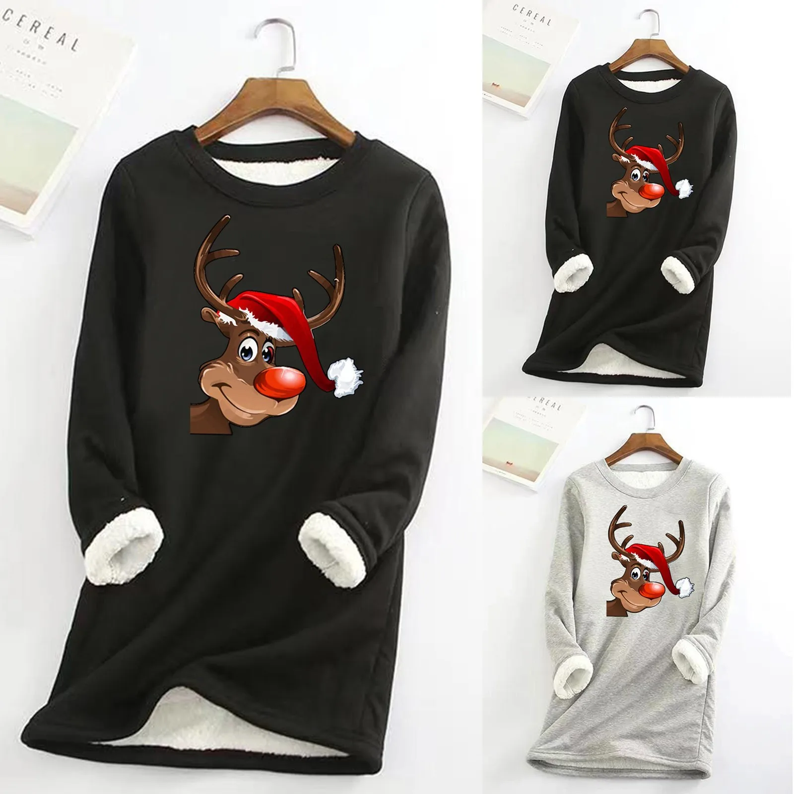 Merry Christmas Sweatshirt 2023 Autumn And Winter New Fleece Warm Bottoming Shirt Christmas Printed Santa Xmas New Year Clothing
Merry Christmas Sweatshirt 2023 Autumn And Winter New Fleece Warm Bottoming Shirt Christmas Printed Santa Xmas New Year Clothing
