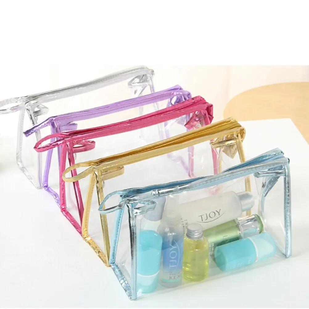 PVC Transparent Cosmetic Bags Plastic Women Travel Make Up Bag Beauty Organizer Toiletry Bag Wash Storage Bags Pouch NEW 
PVC Transparent Cosmetic Bags Plastic Women Travel Make Up Bag Beauty Organizer Toiletry Bag Wash Storage Bags Pouch NEW