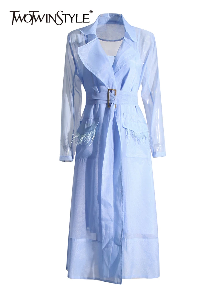 TWOTWINSTYLE однотонное платье для женщин с отложным воротником и длинным рукавом, высокая талия, повседневное Свободное платье, женская модная о...
TWOTWINSTYLE однотонное платье для женщин с отложным воротником и длинным рукавом, высокая талия, повседневное Свободное платье, женская модная о...