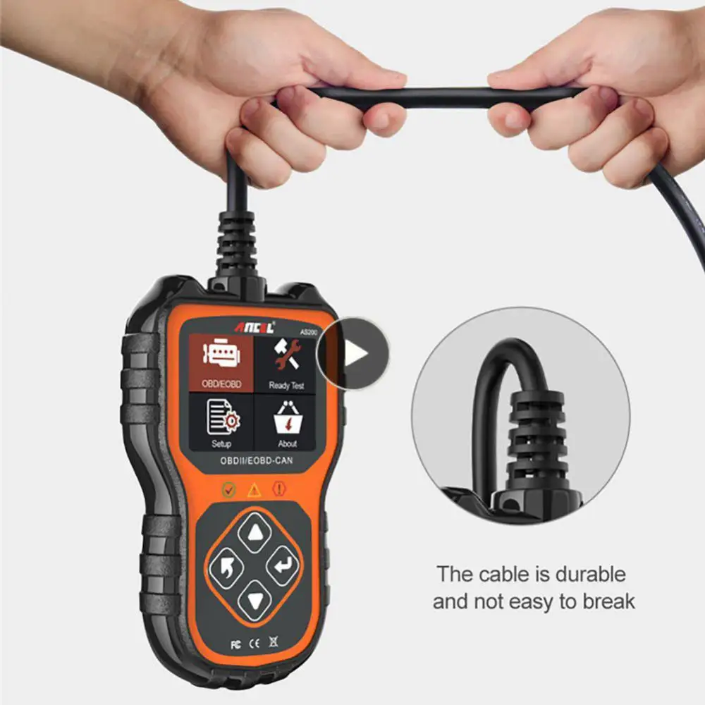 Obd2 Car Diagnostic Scanner Durable Ancel As100 Obd2 Scanner Easy To Operate Accurate Engine Code Reader Car Supplies 229g
Obd2 Car Diagnostic Scanner Durable Ancel As100 Obd2 Scanner Easy To Operate Accurate Engine Code Reader Car Supplies 229g