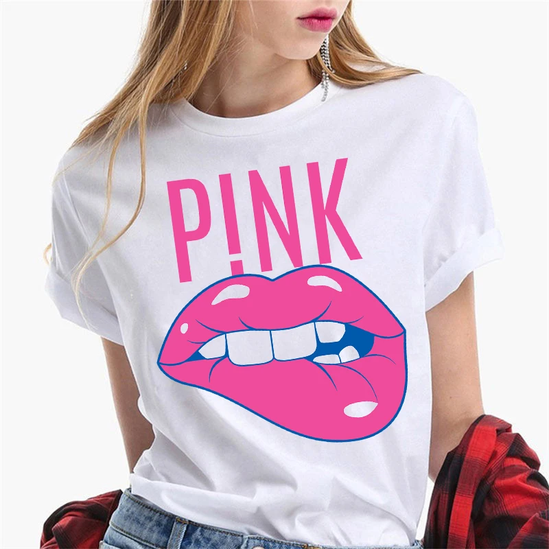 Women T-shirt Fashion Pink Lip Cartoon Print Aesthetic Graphic Tops Tees Female Tshirt Fashion Clothes Short Sleeve Lady T Shirt
Women T-shirt Fashion Pink Lip Cartoon Print Aesthetic Graphic Tops Tees Female Tshirt Fashion Clothes Short Sleeve Lady T Shirt