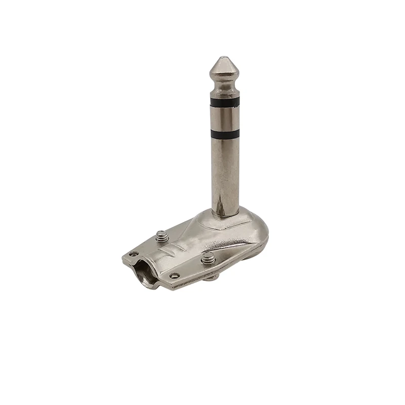 Металлический угловой штекер 6,35 мм mono/stereo
Металлический угловой штекер 6,35 мм mono/stereo