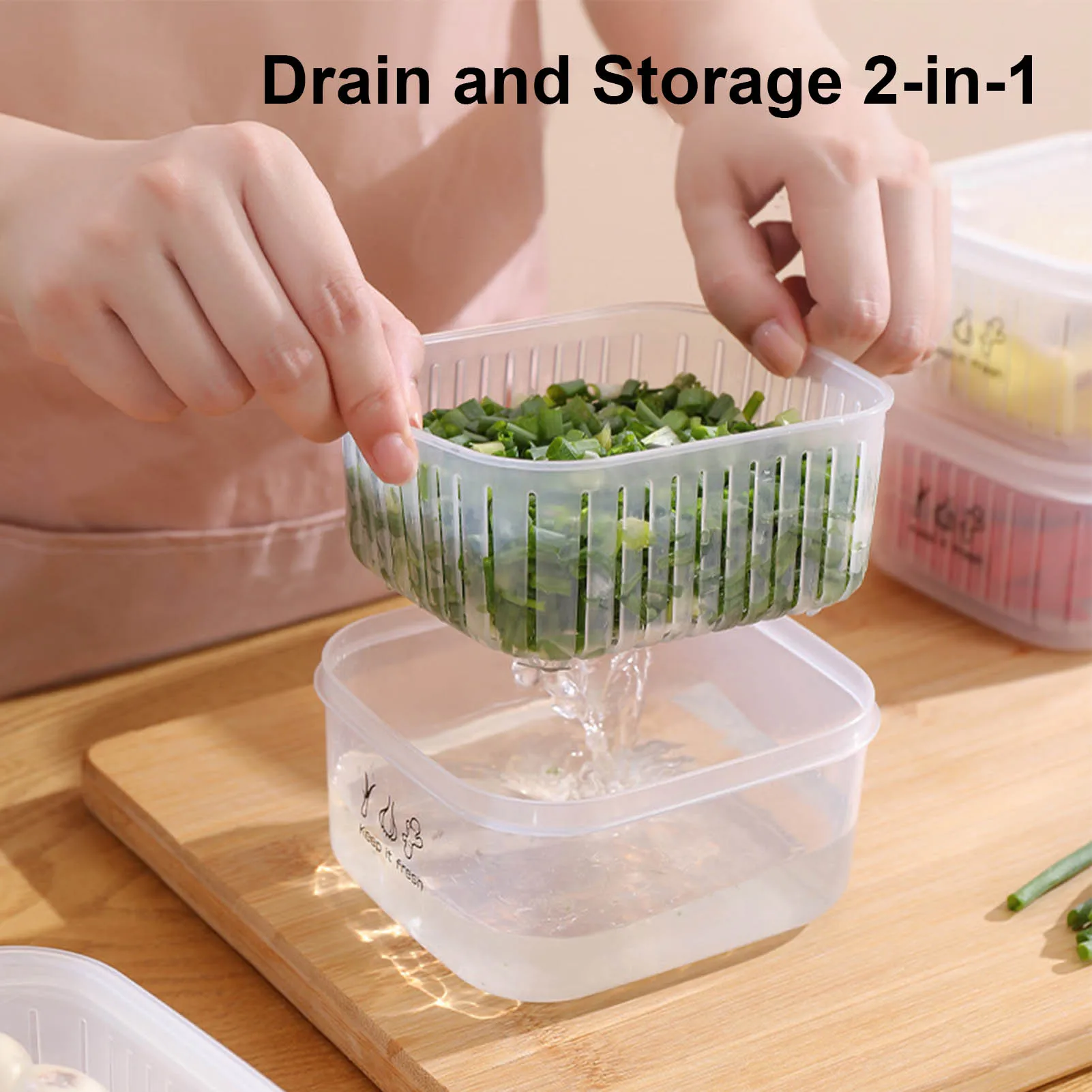 Food Storage Container Kitchen Accessories Multi Functional With Drainage Fruit Vegetable Washing Basket Food Dispenser Storage
Food Storage Container Kitchen Accessories Multi Functional With Drainage Fruit Vegetable Washing Basket Food Dispenser Storage