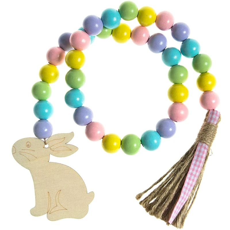 Easter Wood Bead Garland Farmhouse Rustic Spring Beads Garland Prayer Boho Beads Tiered Tray Accessory for Home Decor 
Easter Wood Bead Garland Farmhouse Rustic Spring Beads Garland Prayer Boho Beads Tiered Tray Accessory for Home Decor