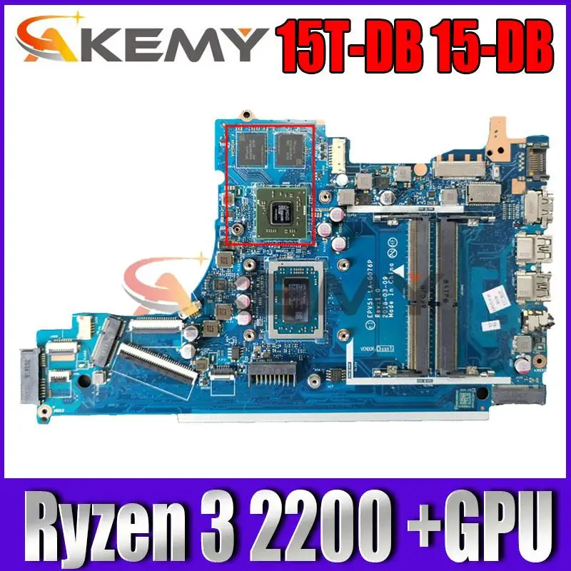 EPV51 LA-G076P для HP 15T-DB 15-DB 15-DX материнская плата для ноутбука AMD Ryzen 3 2200U CPU Radeon 530 GPU DDR4 L20668-001
EPV51 LA-G076P для HP 15T-DB 15-DB 15-DX материнская плата для ноутбука AMD Ryzen 3 2200U CPU Radeon 530 GPU DDR4 L20668-001