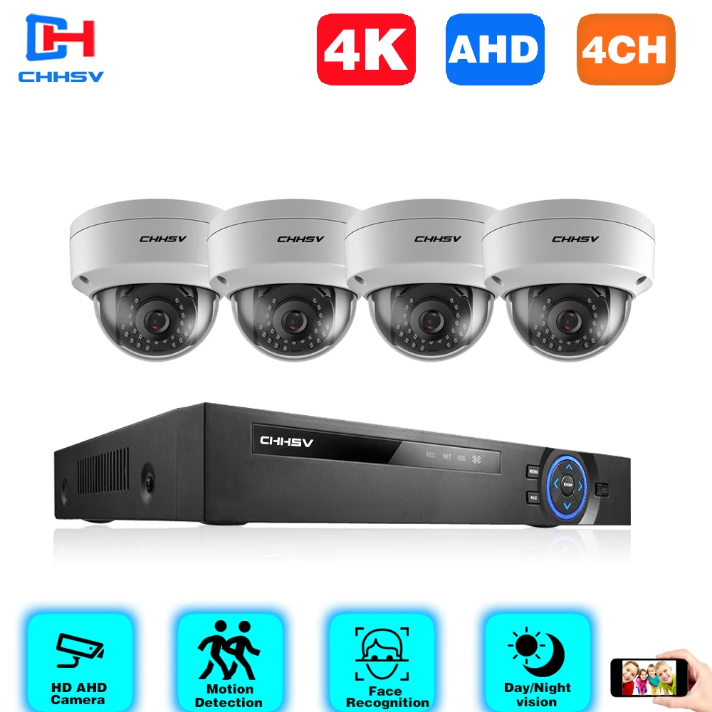 Система видеонаблюдения H.265, 4 канала, 4K DVR, уличная Водонепроницаемая камера с функцией распознавания лица, система AHD видеонаблюдения
Система видеонаблюдения H.265, 4 канала, 4K DVR, уличная Водонепроницаемая камера с функцией распознавания лица, система AHD видеонаблюдения