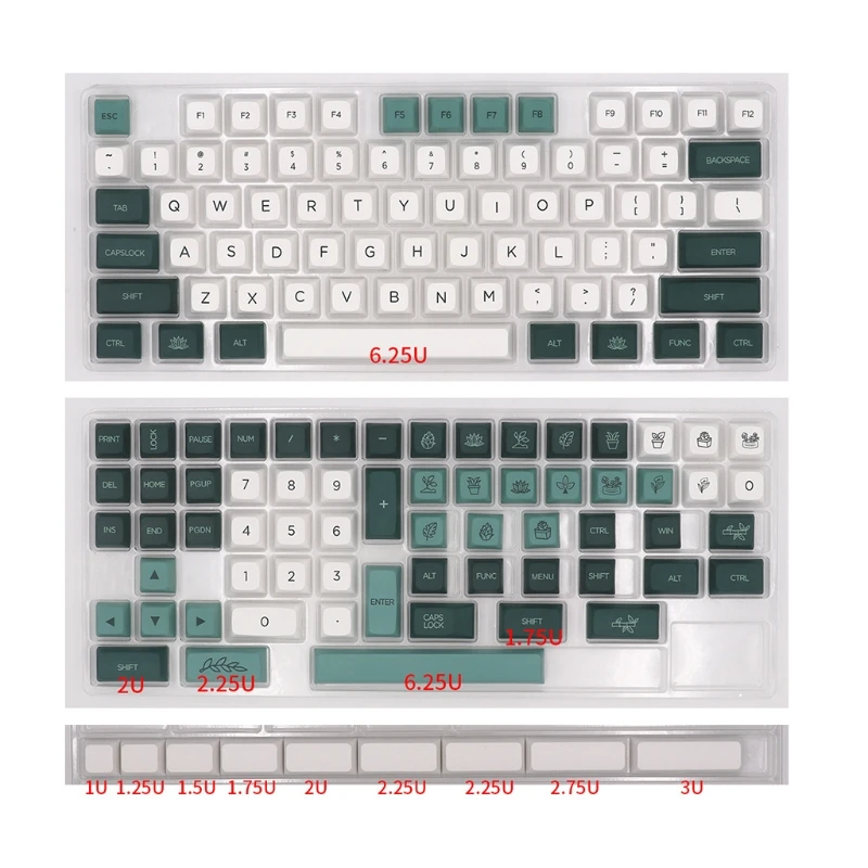 Stylish Botanical Garden Keycaps PBT Keycap Dye Subb 147-Key Set GKA Height for Cherry MX64/68/84/87/96/98/104/108
Stylish Botanical Garden Keycaps PBT Keycap Dye Subb 147-Key Set GKA Height for Cherry MX64/68/84/87/96/98/104/108
