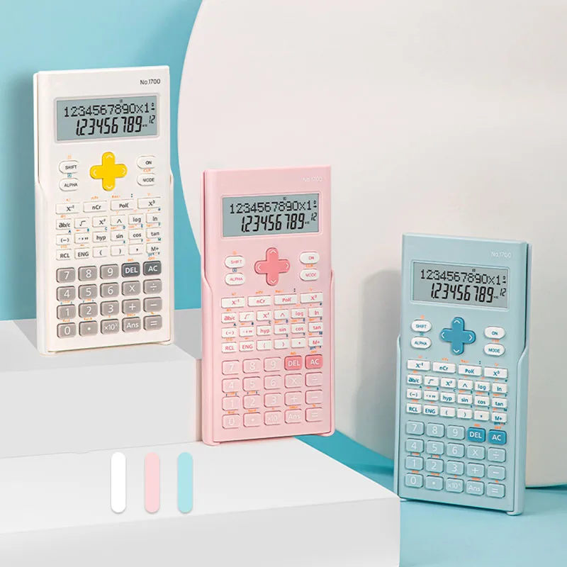 Scientific Function Calculator Student Multifunctional Scientific Calculator Mini Portable Two-line Display Cute Calculator
Scientific Function Calculator Student Multifunctional Scientific Calculator Mini Portable Two-line Display Cute Calculator