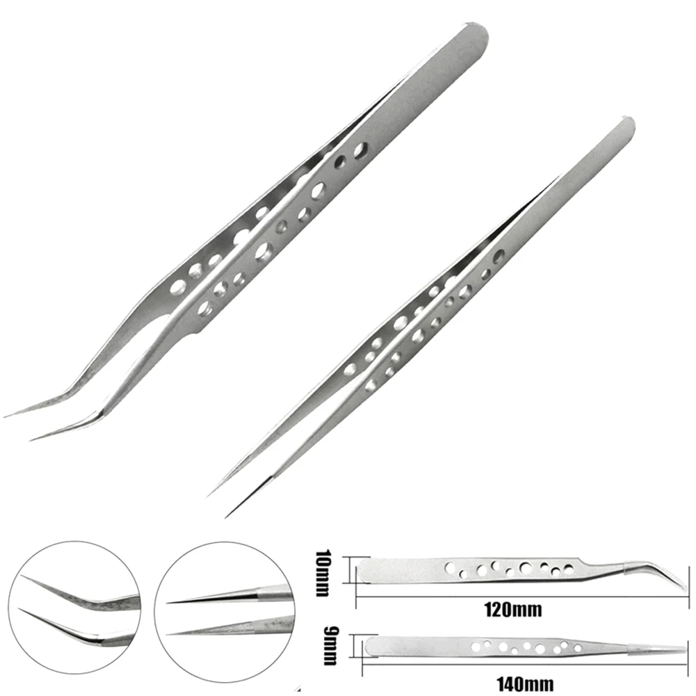 Hand Repair Tools Tweezer ESD Tweezer 2pcs Anti-static Electronic Tweezers Industrial Repair Precision Small Parts
Hand Repair Tools Tweezer ESD Tweezer 2pcs Anti-static Electronic Tweezers Industrial Repair Precision Small Parts