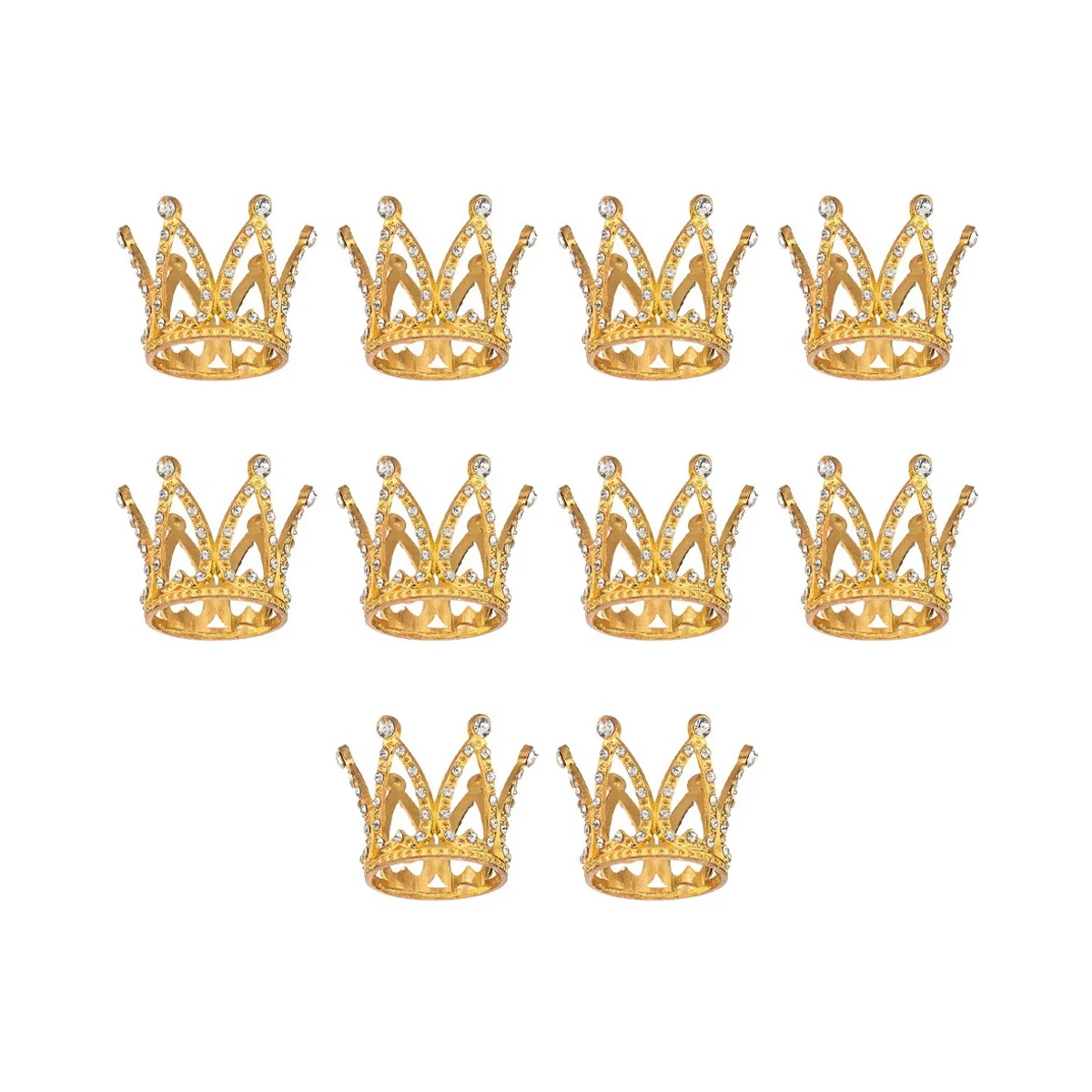 10 Pcs Gold Cake Topper Tiny Baby Small Rhinestone Crown for Flower Arrangements Shower Birthday Wedding Decor
10 Pcs Gold Cake Topper Tiny Baby Small Rhinestone Crown for Flower Arrangements Shower Birthday Wedding Decor